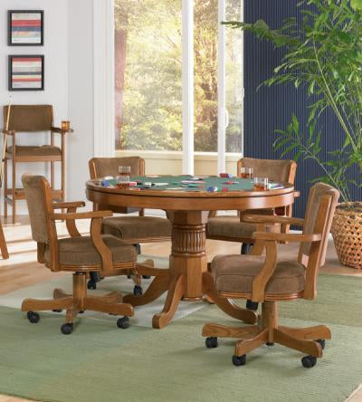 Coaster Furniture - Mitchell Oak Game Table - 100951