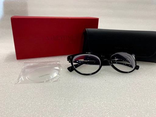 Valentino VA3009 5001 Black Demo Lens Women's Eyeglasses 52mm - GreatFurnitureDeal