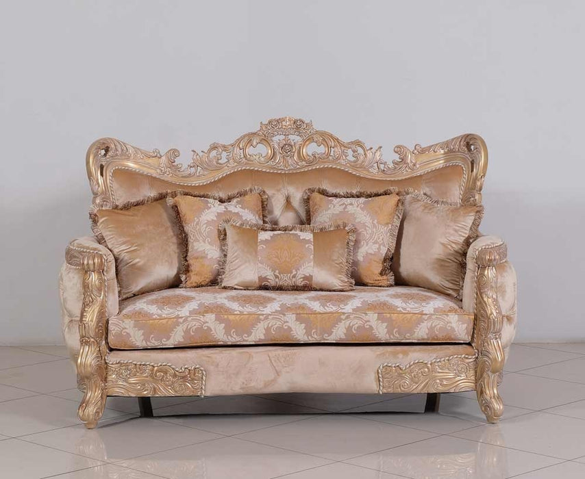 European Furniture - Imperial Palace Luxury Loveseat in Dark Champagne - 32006-L - GreatFurnitureDeal