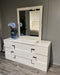 J&M Furniture - Infinity Dresser With Mirror in White Glossy - 17441DM - GreatFurnitureDeal