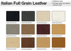 VIG Furniture Italian Full Grain Leather Swatch Request