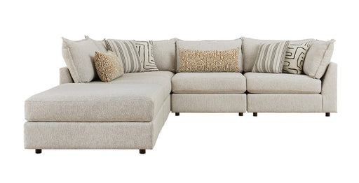 Southern Home Furnishings - Durango Pewter Sectional in Off White - 7004-03 19KP 15 19KP 11R Durango - GreatFurnitureDeal