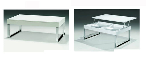 ESF Furniture - J030 Modern Coffee Table in White - J030 White Coffee Table - GreatFurnitureDeal