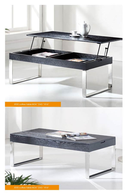ESF Furniture - J030 Modern Coffee Table in Wenge - J030-CT - GreatFurnitureDeal