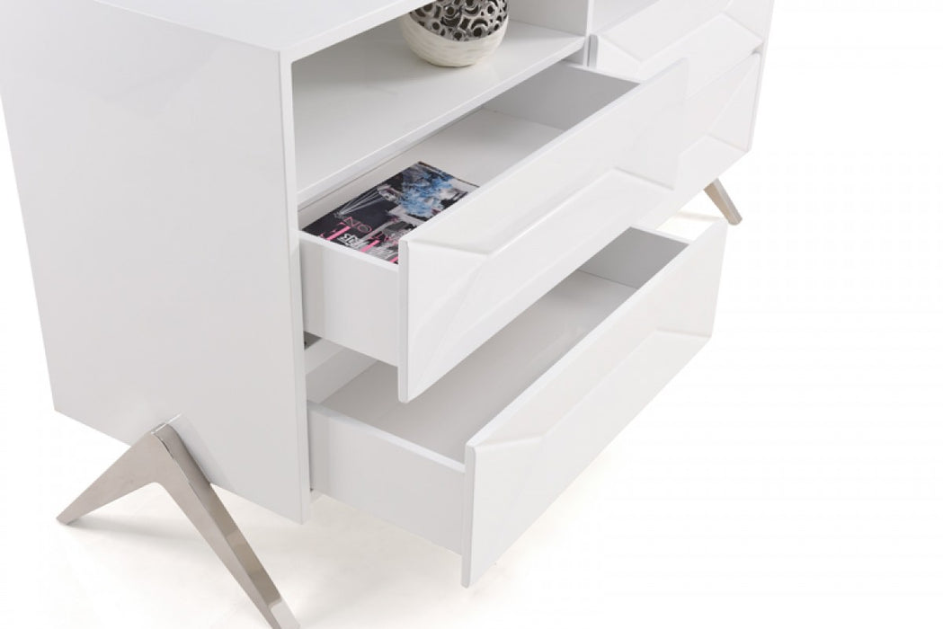 VIG Furniture - Modrest Candid Modern White Dresser - VGVCJ1109-D - GreatFurnitureDeal