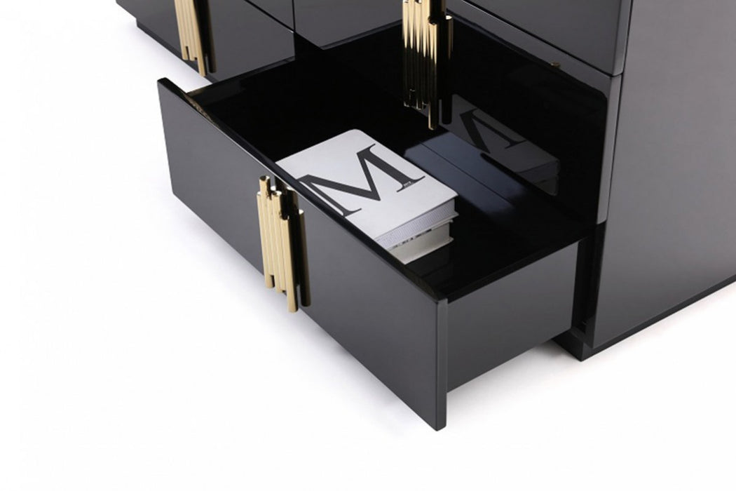 VIG Furniture - Modrest Token Modern Black & Gold Dresser - VGVCJ815-D