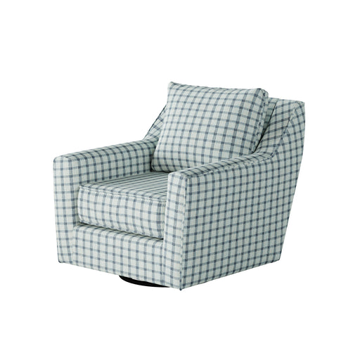 Southern Home Furnishings - Howbeit Spa Swivel Glider Chair in Blue - 67-02G-C Howbeit Spa - GreatFurnitureDeal