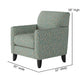 Southern Home Furnishings - Bella Forrest Accent Chair in Green - 702-C Bella Forrest Accent Chair-MTO - GreatFurnitureDeal