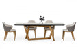 VIG Furniture - Modrest James - Contemporary Walnut & White Dining Table - VGCSDT-19078-WAL-DT - GreatFurnitureDeal