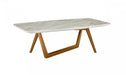 VIG Furniture - Modrest James Mid Century Walnut Ceramic Coffee Table - VGCSCT-19078-BRN-CT - GreatFurnitureDeal
