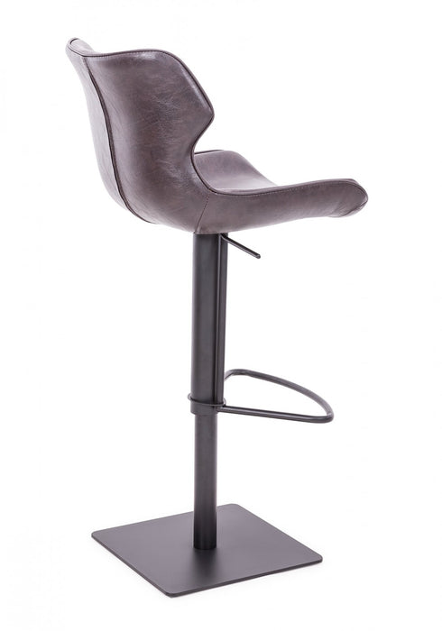 VIG Furniture - Modrest Jamila - Modern Dark Brown Eco-Leather Bar Stool - VGHR5475/GB-1-DKBRN-BS