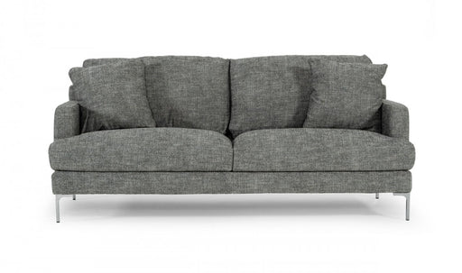 VIG Furniture - Divani Casa Janina - Modern Dark Grey Fabric Sofa - VGKKKF1032-DRKGRY-3 - GreatFurnitureDeal