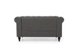 Myco Furniture - Jenson Loveseat, Charcoal Gray PU - JE3021-L - GreatFurnitureDeal