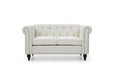Myco Furniture - Jenson Loveseat, White PU - JE3022-L - GreatFurnitureDeal