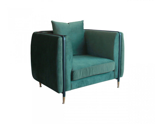 VIG Furniture - Divani Casa Jebel Modern Dark Green Jade Accent Chair - VGEUMC-9712SF-GRN-CH - GreatFurnitureDeal