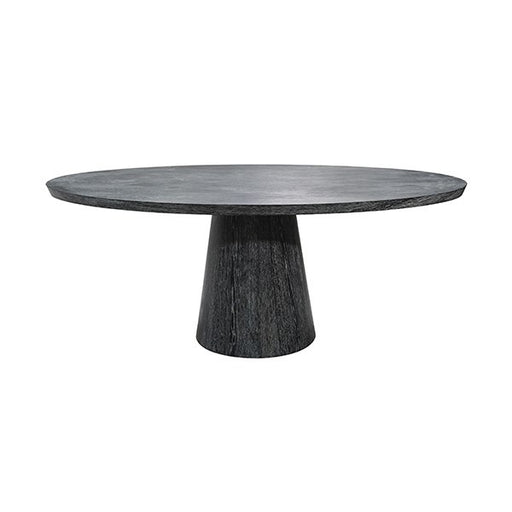 Worlds Away - Oval Black Cerused Oak Dining Table - JEFFERSON BCO