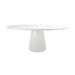 Worlds Away - Oval White Lacquer Dining Table - JEFFERSON WH - GreatFurnitureDeal