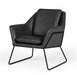 VIG Furniture - Modrest Jennifer - Industrial Dark Grey Eco-Leather Accent Chair - VGBNEC-090-DKGRY - GreatFurnitureDeal
