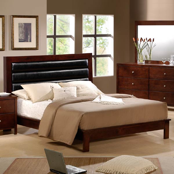 Myco Furniture - Josco King Upholstered Platform Bed - JS2509K