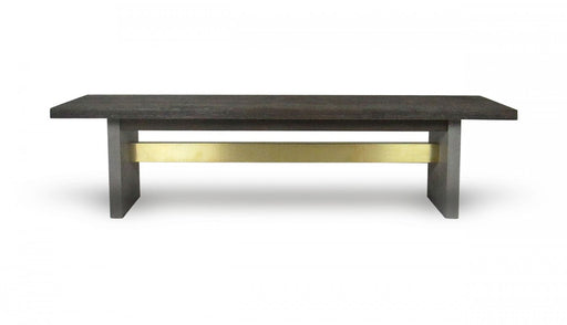 VIG Furniture - Modrest June Modern Dark Grey Concrete & Walnut Dining Bench - VGGR639080-WAL-BENCH - GreatFurnitureDeal