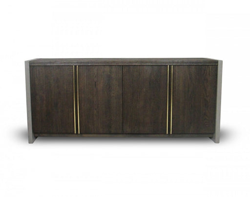 VIG Furniture - Modrest June Modern Dark Grey & Walnut Buffet - VGGR639083-WAL-BUF - GreatFurnitureDeal