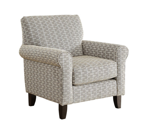 Southern Home Furnishings - Hogan Cotton Accent Chair in Taupe - 512 Drayton Taupe Accent Chair - GreatFurnitureDeal