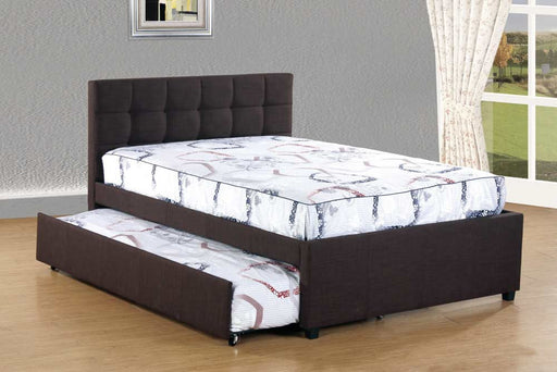 Mariano Furniture - K26 Full Bed with Trundle in Dark Coffee - BQK26 - GreatFurnitureDeal