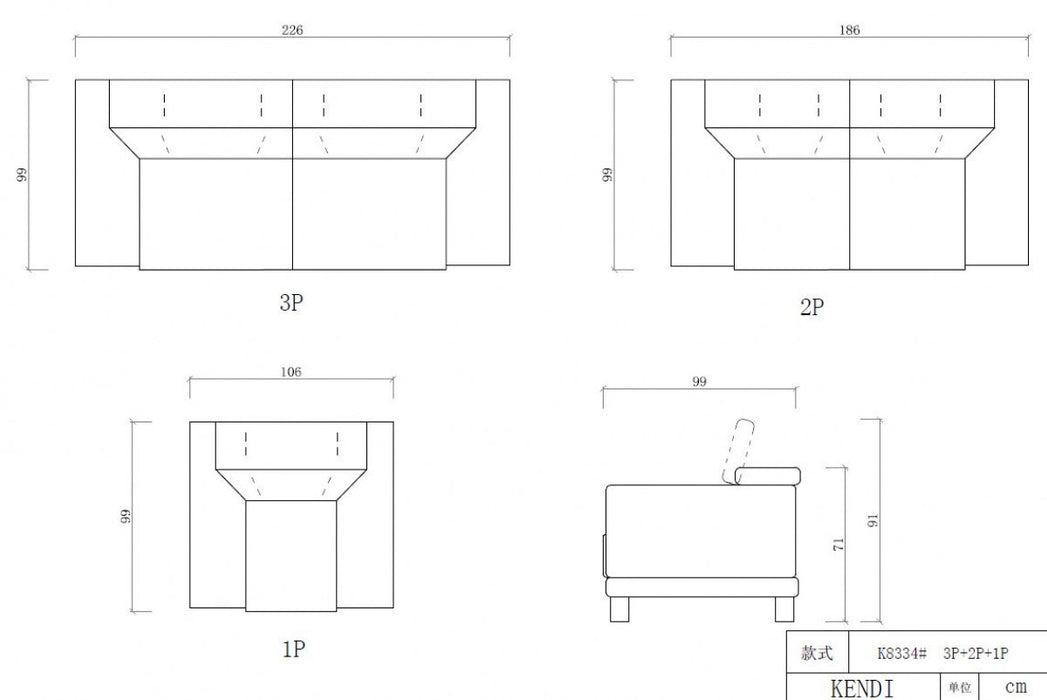 VIG Furniture - Divani Casa Brustle Modern Dark Grey Eco-Leather Sofa Set - VGKN8334-GRY - GreatFurnitureDeal
