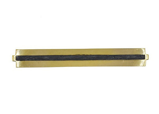 Worlds Away - Large Brass Long Handle With Inset Resin In Charcoal - KARL LCHAR