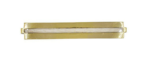 Worlds Away - Medium Brass Long Handle With Inset Resin In Pearl Cream - KARL MCRM
