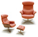 J&M Furniture - Karma 2 Piece Chair and Ottoman Set in Pumpkin - 18147-2SET - GreatFurnitureDeal