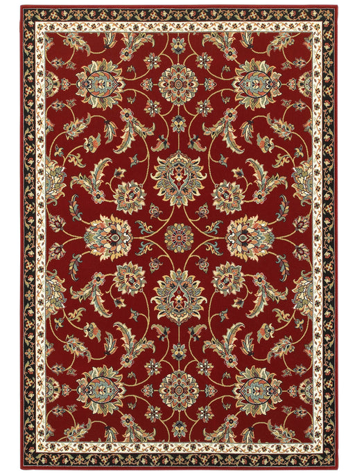 Oriental Weavers - Kashan Red/ Multi Area Rug - 370RI - GreatFurnitureDeal