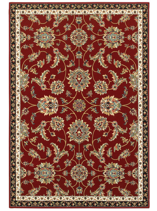 Oriental Weavers - Kashan Red/ Multi Area Rug - 370RI - GreatFurnitureDeal