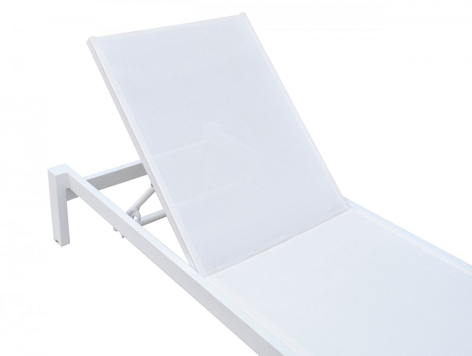 VIG Furniture - Renava Kayak - Modern White Outdoor Chaise Lounge - VGGERHAEGEAN-GRY - GreatFurnitureDeal