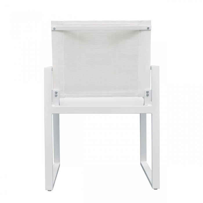 VIG Furniture - Renava Kayak - Modern White Outdoor Dining Armchair (Set of 2) - VGGERHAGEAN-WHT