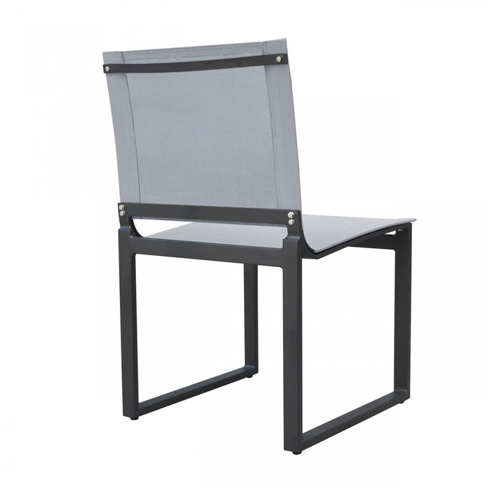 VIG Furniture - Renava Kayak - Modern Outdoor Dark Charcoal Dining Chair (Set of 2) - VGGERH-AGEAN-CH-GRY-2 - GreatFurnitureDeal