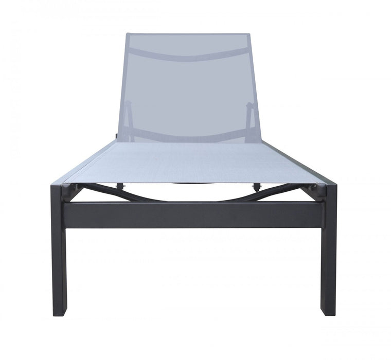 VIG Furniture - Renava Kayak - Modern Charcoal Outdoor Chaise Lounge - VGGEAGEAN-GRY - GreatFurnitureDeal