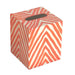 Worlds Away -  Kleenex Box Orange and Cream Zebra - KBZEO