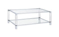 Myco Furniture - Kace Coffee Table in Clear - KC100-C - GreatFurnitureDeal