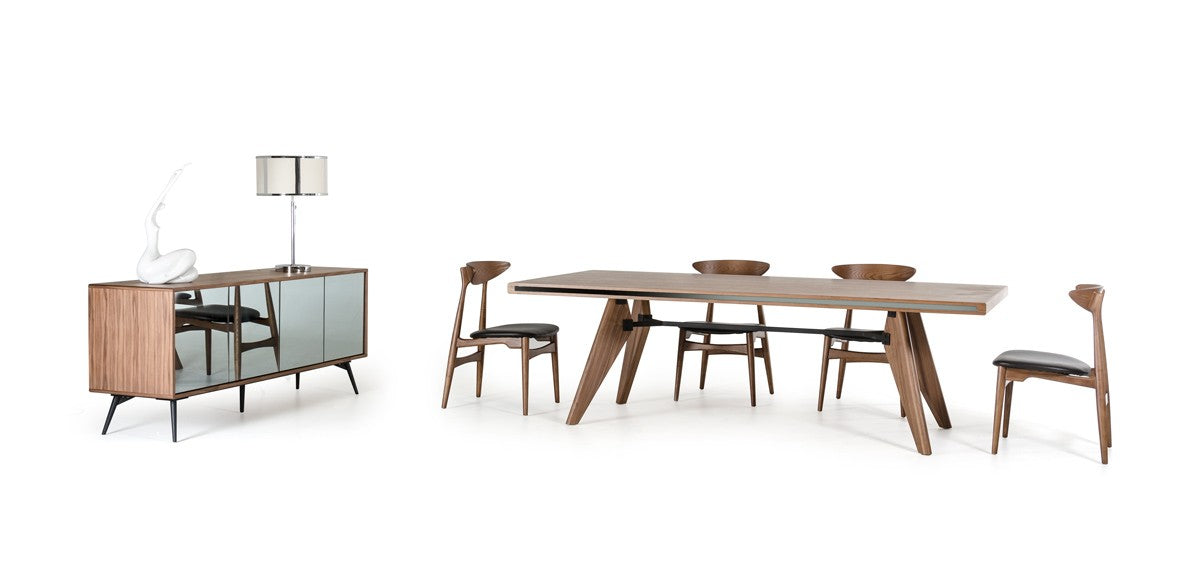 VIG Furniture - Modrest Kennedy Modern Walnut Dining Table - VGBB1403T-WAL - GreatFurnitureDeal
