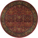 Oriental Weavers - Kharma Red/ Green Area Rug - 465R4 - GreatFurnitureDeal