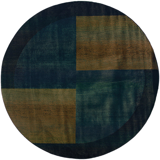 Oriental Weavers - Kharma II Blue/ Gold Area Rug - 1092L - GreatFurnitureDeal