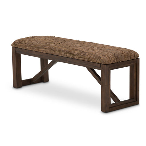 AICO Furniture - Carrollton Bench in Rustic Ranch - KI-CRLN904-407N - GreatFurnitureDeal