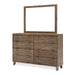 AICO Furniture - Del Mar Sound Dresser with Wall Mirror in Boardwalk - KI-DELM050-260-215 - GreatFurnitureDeal