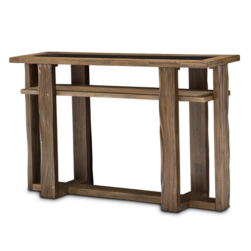 AICO Furniture - Del Mar Square Console Table in Boardwalk - KI-DELM223-215 - GreatFurnitureDeal