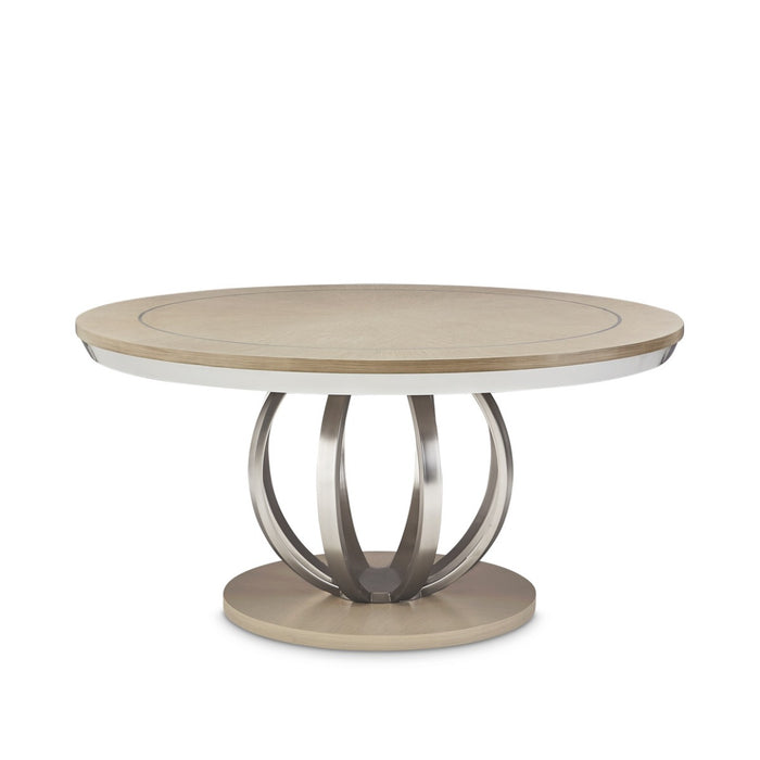 AICO Furniture - Eclipse Round Dining Table in Moonlight - KI-ECLP001-135 - GreatFurnitureDeal