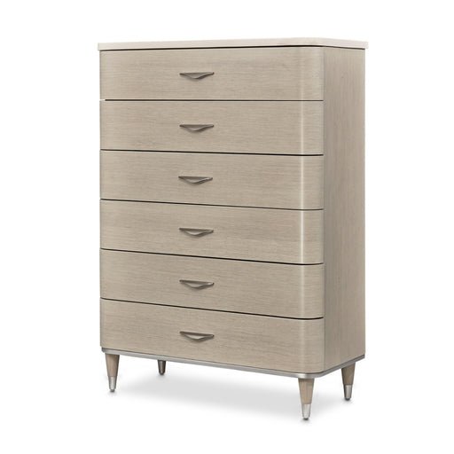 AICO Furniture - Eclipse 6 Drawer Chest in Moonlight - KI-ECLP070-135 - GreatFurnitureDeal