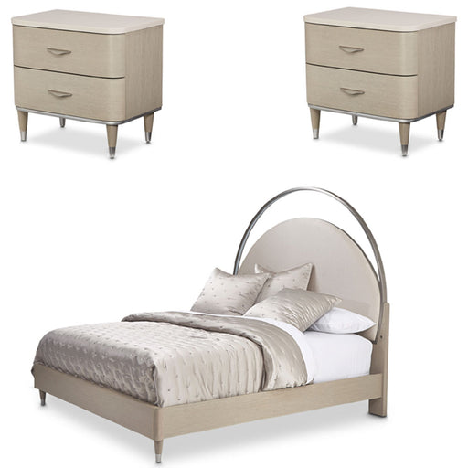 AICO Furniture - Eclipse 3 Piece California King Bedroom Set in Moonlight - KI-ECLPCK-135-3SET - GreatFurnitureDeal