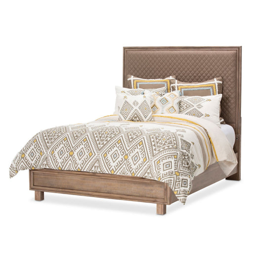 AICO Furniture - Hudson Ferry Eastern King Panel Bed in Autumn Bronze - KI-HUDF014EKB-216 - GreatFurnitureDeal