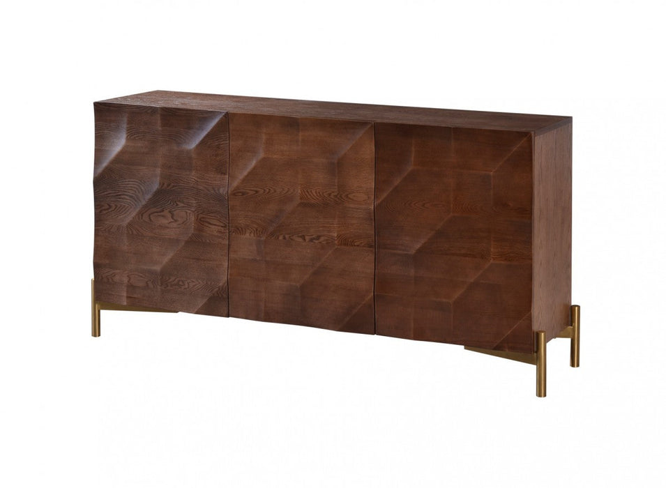 VIG Furniture - Modrest Killeen - Modern Gold + Walnut Buffet - VGCSSB-17181-BRN-BUF - GreatFurnitureDeal